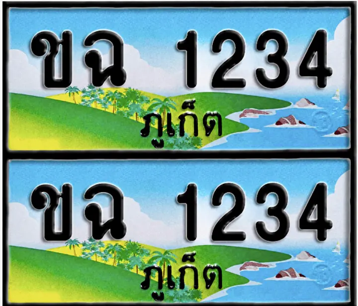 ทะเบียน ขจ 1234