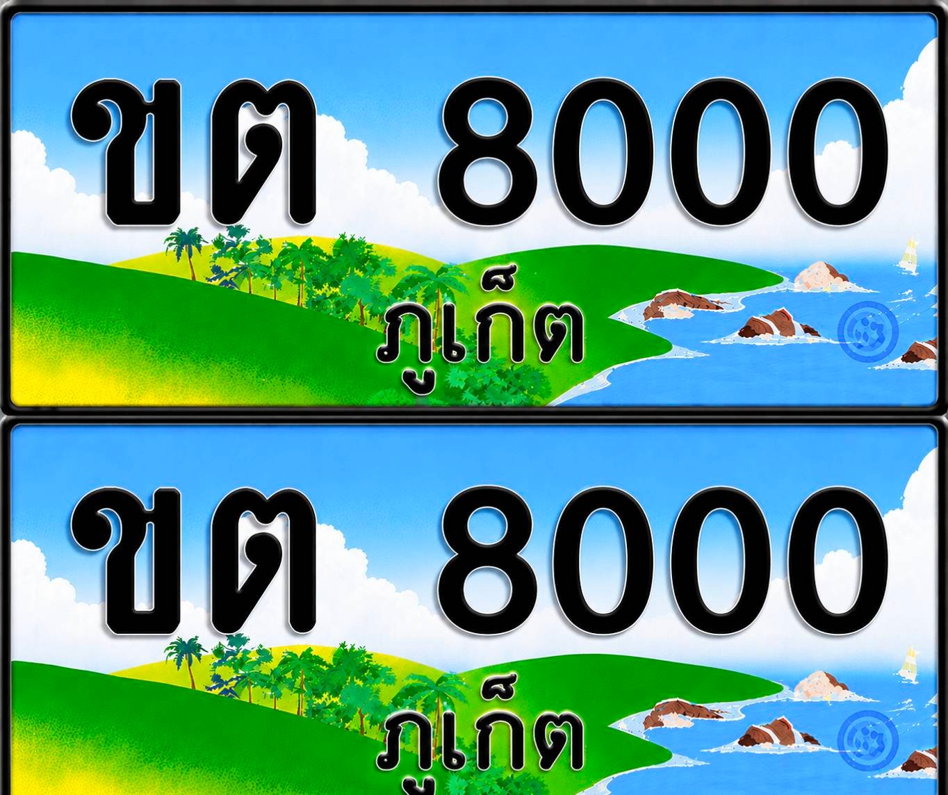 ทะเบียน ขต 8000